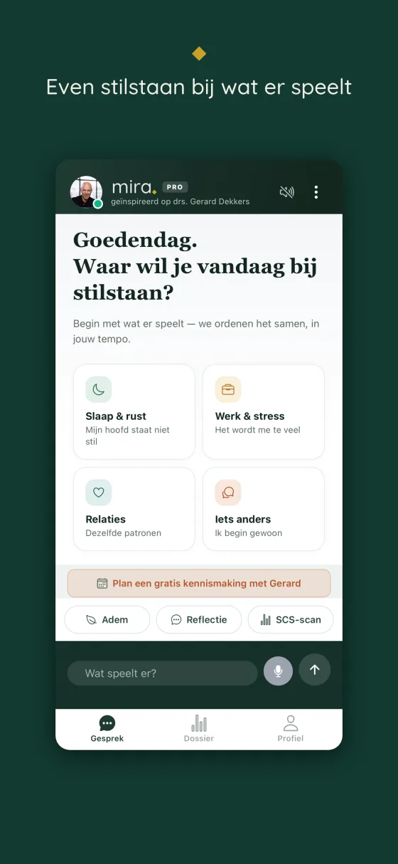 Mira-app: gesprek met Mira